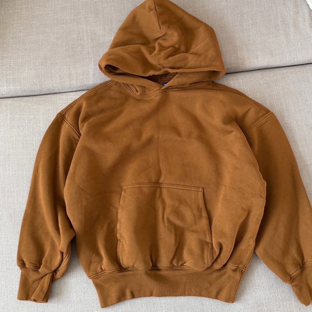 YZY Yeezy Gap Kids Brown Hoodie Cotton Pullover